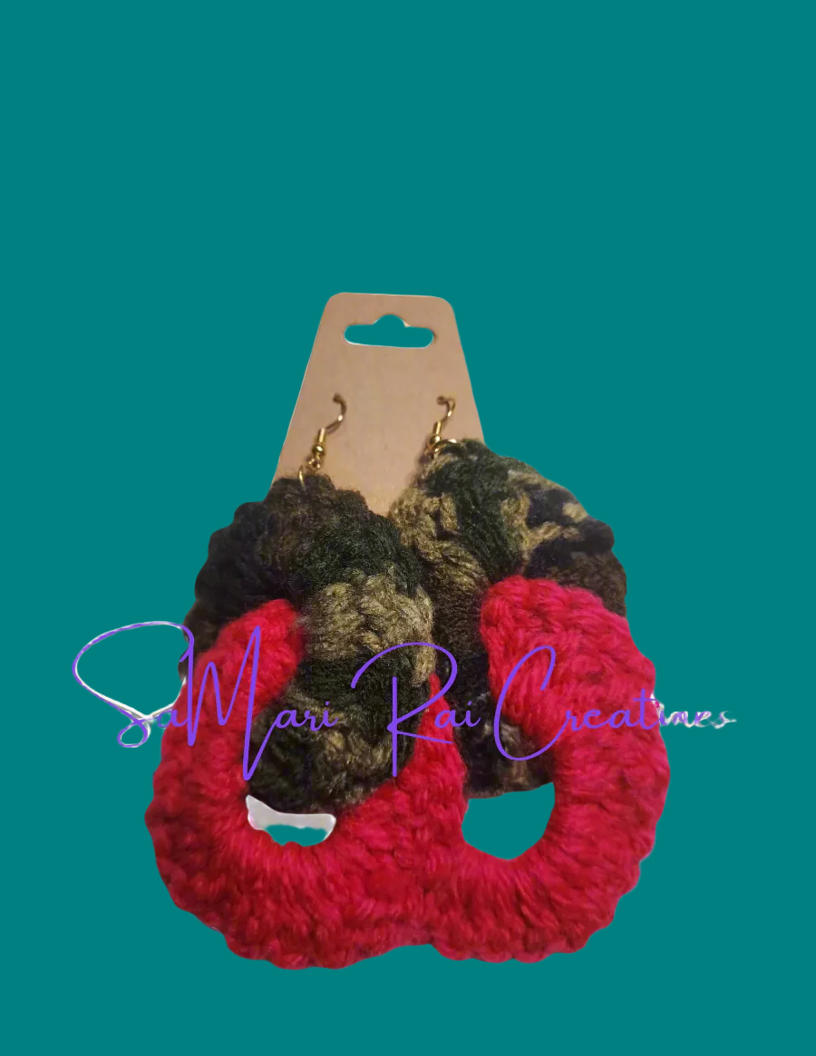Crochet Double Loop Earrings